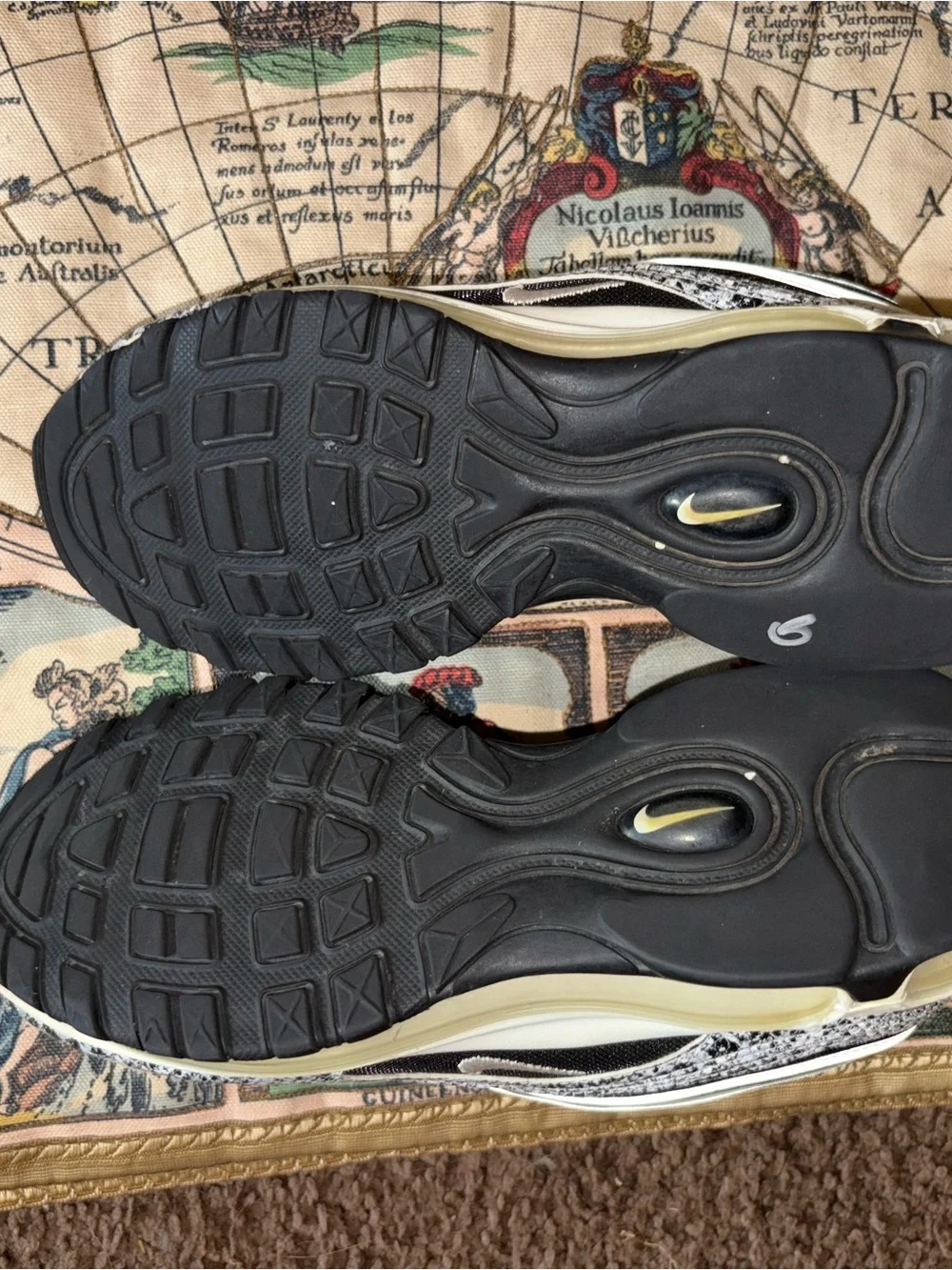Nike Men’s Air Max 97 Sneakers - Black, White, Gray